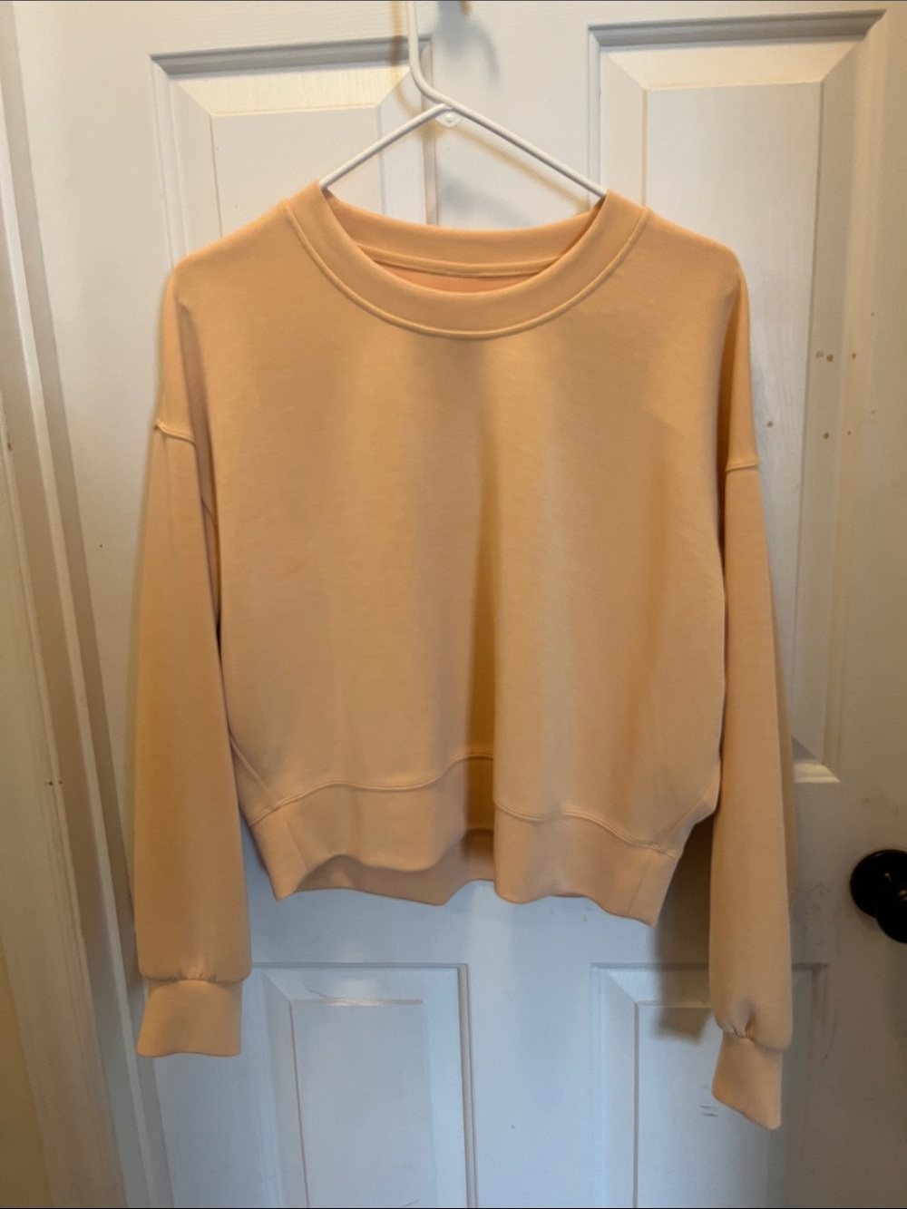🍋🦄 EUC Lululemon Summer Glow Softstreme Perfectly Oversized Cropped Crew - Sz 6
